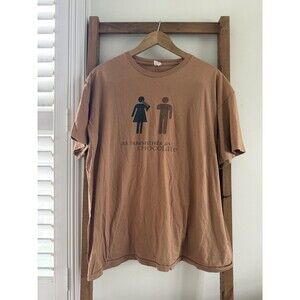 AXE Dark Temptation As Irresistible As Chocolate Promo T Shirt Mens Brown Y2K